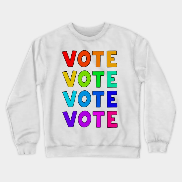 VOTE DAMMIT Crewneck Sweatshirt by Illustrating Diva 